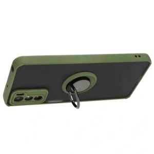 Kup Bizon Case Hybrid Ring Motorola Moto G42 rauchig mit einem grünen Rahmen - BIZ533 - {ean13} - Sklep Home Screen