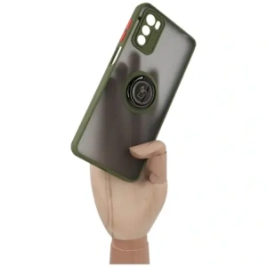 Kup Bizon Case Hybrid Ring Motorola Moto G42 rauchig mit einem grünen Rahmen - BIZ533 - {ean13} - Sklep Home Screen