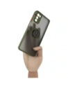 Kup Etui z uchwytem na palec Bizon Case Hybrid Ring do Motorola Moto G42  przydymione z zieloną ramką - BIZ533 - {ean13} - Sklep Home Screen