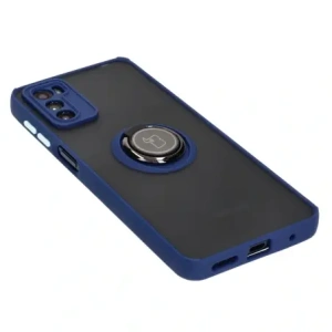 Kup Etui z uchwytem na palec Bizon Case Hybrid Ring do Motorola Moto G42  przydymione z granatową ramką - BIZ534 - {ean13} - Sklep Home Screen