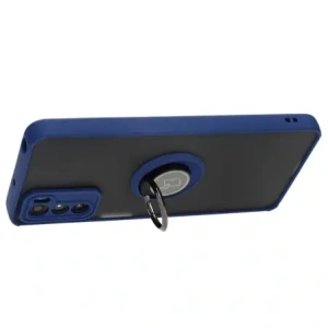 Kup Bizon Case Hybrid Ring Motorola Moto G42 rauchig mit einem marineblauen Rahmen - BIZ534 - {ean13} - Sklep Home Screen