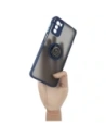 Kup Bizon Case Hybrid Ring Motorola Moto G42 fumuriu cu un cadru albastru închis - BIZ534 - {ean13} - Sklep Home Screen