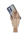 Kup Bizon Case Hybrid Ring Motorola Moto G42 fumuriu cu un cadru albastru închis - BIZ534 - {ean13} - Sklep Home Screen