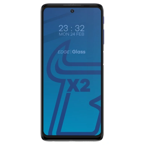 Kup Bizon Glass Edge edzett üveg - [2 Csomag] + lencsevédő Moto G51 5G fekete - BIZ535 - {ean13} - Sklep Home Screen