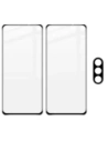 Kup Bizon Glass Edge edzett üveg - [2 Csomag] + lencsevédő Moto G51 5G fekete - BIZ535 - {ean13} - Sklep Home Screen