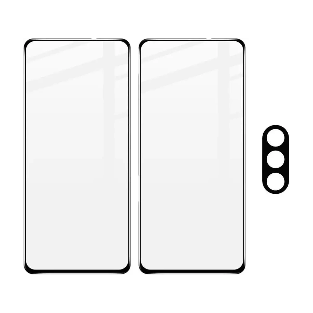 Szkło hartowane Bizon Glass Edge - [2 PACK] + ochrona na obiektyw Moto G51 5G