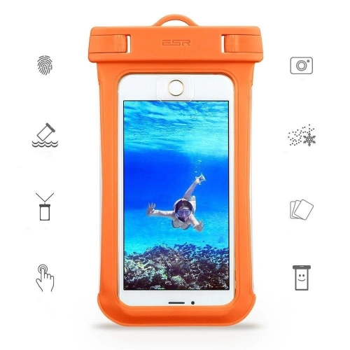 Buy ESR Universal Waterproof Case Orange - ESR004ORG - {ean13} - Home Screen Store Europe