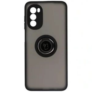 Kup Bizon Case Hybrid Ring Motorola Moto G52 / G82 füstös fekete kerettel - BIZ541 - {ean13} - Sklep Home Screen