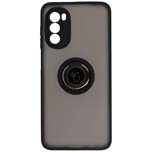 Buy Bizon Case Hybrid Ring Motorola Moto G52 / G82 smoky with a black frame - BIZ541 - {ean13} - Home Screen Store Europe