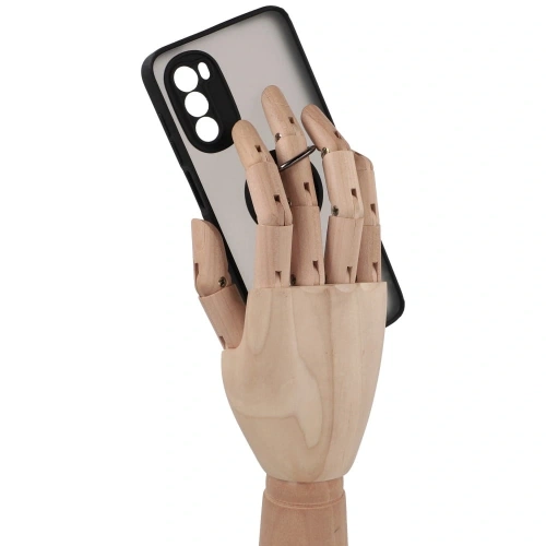 Kup Bizon Case Hybrid Ring Motorola Moto G52 / G82 füstös fekete kerettel - BIZ541 - {ean13} - Sklep Home Screen