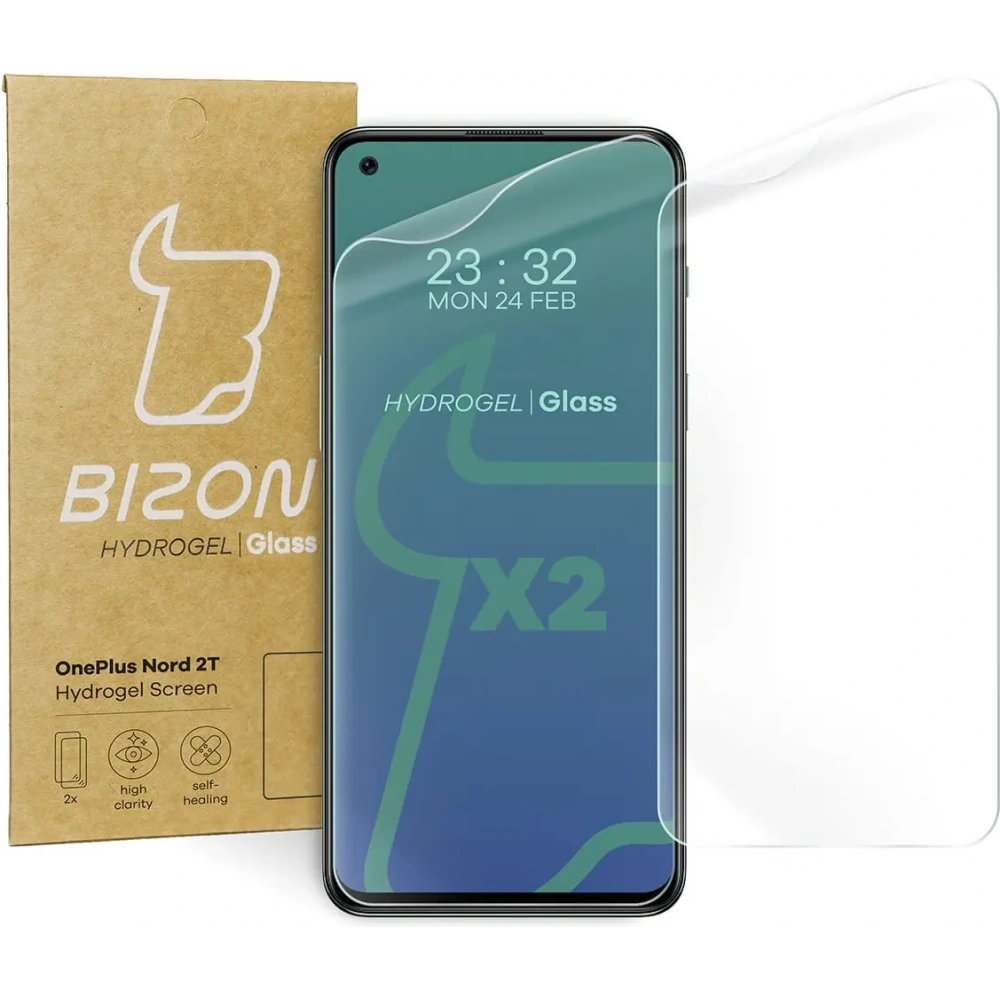 Folia hydrożelowa na ekran Bizon Glass Hydrogel OnePlus Nord 2T [2 PACK]