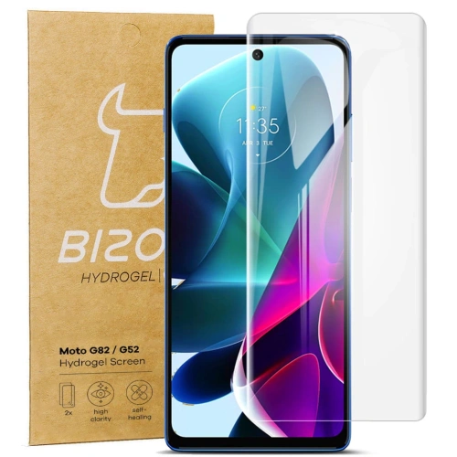 Buy Bizon Glass Hydrogel Moto G52 / G82 [2 PACK] - BIZ543 - {ean13} - Home Screen Store Europe