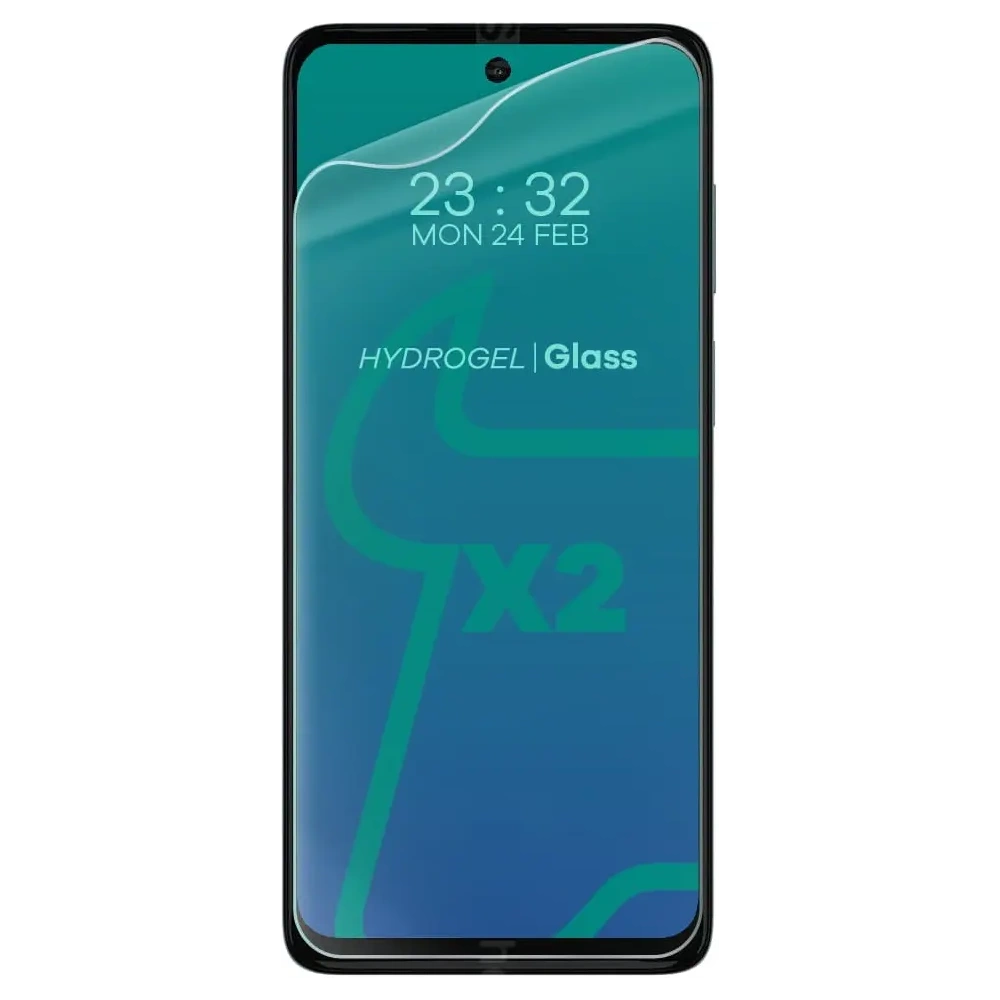 Folia hydrożelowa na ekran Bizon Glass Hydrogel Moto G62 5G [2 PACK]