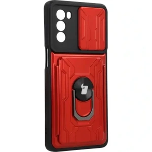 Kup Bizon Case Camshield Kártyahely Gyűrű Moto G62 5G piros - BIZ546 - {ean13} - Sklep Home Screen
