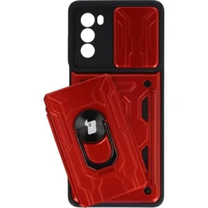 Kup Bizon Case Camshield Kártyahely Gyűrű Moto G62 5G piros - BIZ546 - {ean13} - Sklep Home Screen