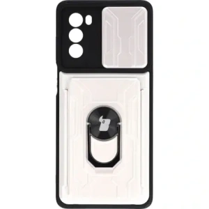 Kup Etui Bizon Case Camshield Card Slot Ring do Moto G62 5G białe - BIZ547 - {ean13} - Sklep Home Screen