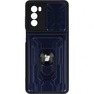 Kup Bizon Case Camshield Kártyahely Gyűrű Moto G62 5G tengerészkék - BIZ548 - {ean13} - Sklep Home Screen