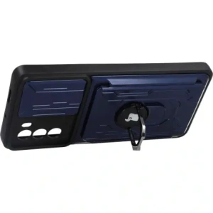 Kup Etui Bizon Case Camshield Card Slot Ring do Moto G62 5G granatowe - BIZ548 - {ean13} - Sklep Home Screen
