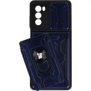 Kup Etui Bizon Case Camshield Card Slot Ring do Moto G62 5G granatowe - BIZ548 - {ean13} - Sklep Home Screen