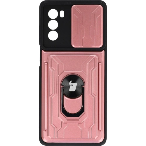 Kup Etui Bizon Case Camshield Card Slot Ring do Moto G62 5G světle růžové - BIZ549 - {ean13} - Sklep Home Screen