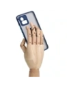 Kup Bizon Case Hybrid Ring Motorola Moto G72 fumuriu cu un cadru albastru marin - BIZ550 - {ean13} - Sklep Home Screen