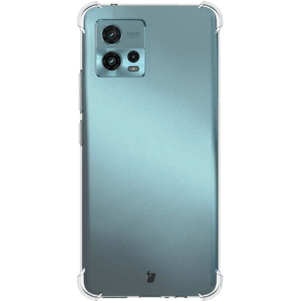Etui + 2x folia Bizon Case Clear Pack do Motorola Moto G72 przezroczyste