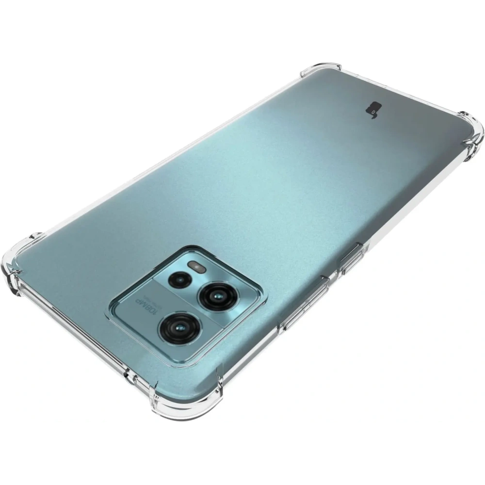 Etui + 2x folia Bizon Case Clear Pack do Motorola Moto G72 przezroczyste