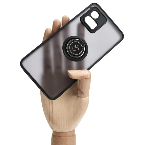 Buy Bizon Case Hybrid Ring Motorola Moto G72 smoky with a black frame - BIZ552 - {ean13} - Home Screen Store Europe
