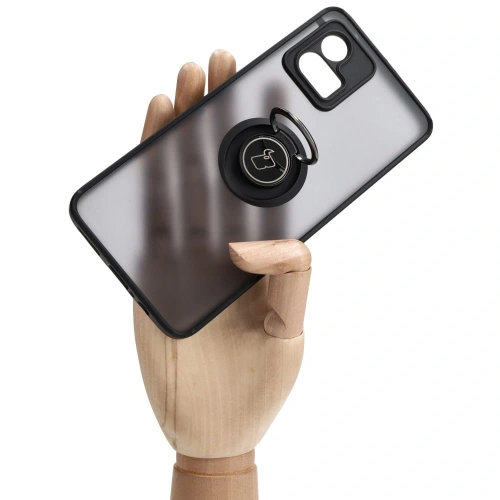 Kup Etui s úchytem na palec Bizon Case Hybrid Ring pro Motorola Moto G72 kouřové s černým rámem - BIZ552 - {ean13} - Sklep Home Screen