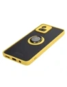 Buy Bizon Case Hybrid Ring Motorola Moto G72 smoky with a yellow frame - BIZ553 - {ean13} - Home Screen Store Europe