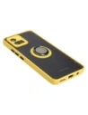 Buy Bizon Case Hybrid Ring Motorola Moto G72 smoky with a yellow frame - BIZ553 - {ean13} - Home Screen Store Europe