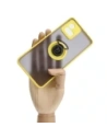 Buy Bizon Case Hybrid Ring Motorola Moto G72 smoky with a yellow frame - BIZ553 - {ean13} - Home Screen Store Europe