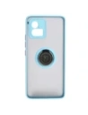 Buy Bizon Case Hybrid Ring Motorola Moto G72 smoky with a light blue frame - BIZ555 - {ean13} - Home Screen Store Europe