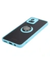 Buy Bizon Case Hybrid Ring Motorola Moto G72 smoky with a light blue frame - BIZ555 - {ean13} - Home Screen Store Europe