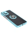 Buy Bizon Case Hybrid Ring Motorola Moto G72 smoky with a light blue frame - BIZ555 - {ean13} - Home Screen Store Europe