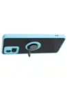 Buy Bizon Case Hybrid Ring Motorola Moto G72 smoky with a light blue frame - BIZ555 - {ean13} - Home Screen Store Europe
