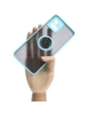Buy Bizon Case Hybrid Ring Motorola Moto G72 smoky with a light blue frame - BIZ555 - {ean13} - Home Screen Store Europe