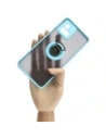 Buy Bizon Case Hybrid Ring Motorola Moto G72 smoky with a light blue frame - BIZ555 - {ean13} - Home Screen Store Europe