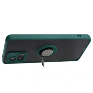 Kup Etui z uchwytem na palec Bizon Case Hybrid Ring do Motorola Moto G72 przydymione z ciemnozieloną ramką - BIZ556 - {ean13} - Sklep Home Screen