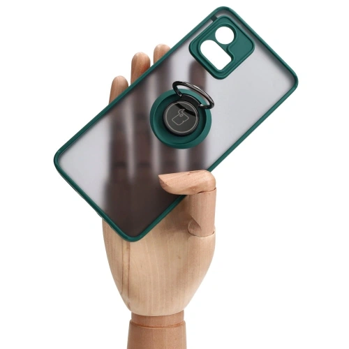 Kup Bizon Case Hybrid Ring Motorola Moto G72 rauchig mit einem dunkelgrünen Rahmen - BIZ556 - {ean13} - Sklep Home Screen