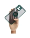 Kup Bizon Case Hybrid Ring Motorola Moto G72 rauchig mit einem dunkelgrünen Rahmen - BIZ556 - {ean13} - Sklep Home Screen