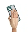 Buy Bizon Case Hybrid Ring Motorola Moto G72 smoky with a dark green frame - BIZ556 - {ean13} - Home Screen Store Europe