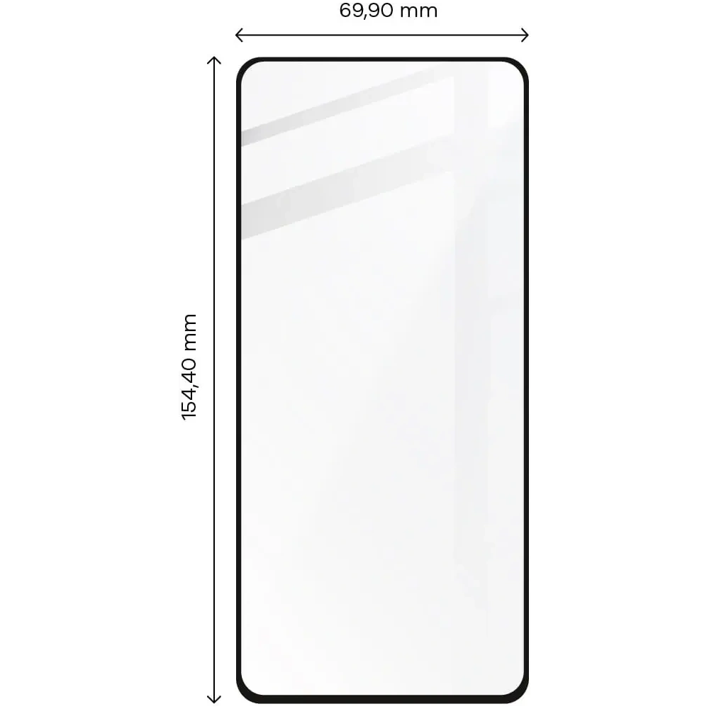 Szkło hartowane Bizon Glass Edge - [2 PACK] + ochrona na obiektyw Moto G8 czarne