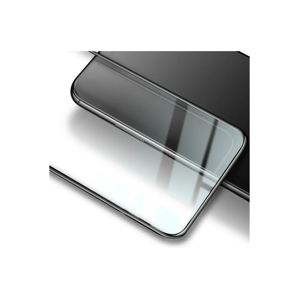 Szkło hartowane Bizon Glass Edge - [2 PACK] + ochrona na obiektyw Moto G8 czarne