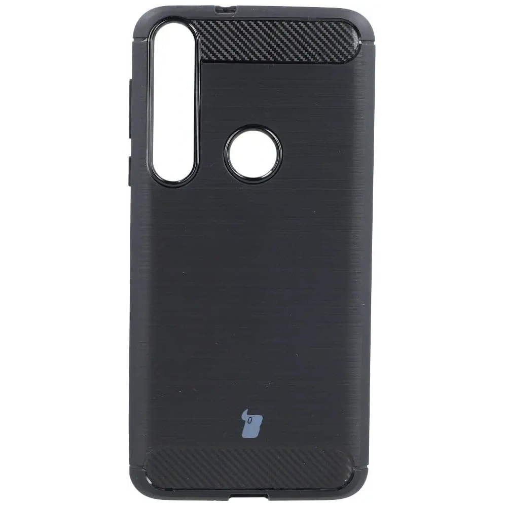 Etui Bizon Case Carbon TPU do Moto G8 Play czarne