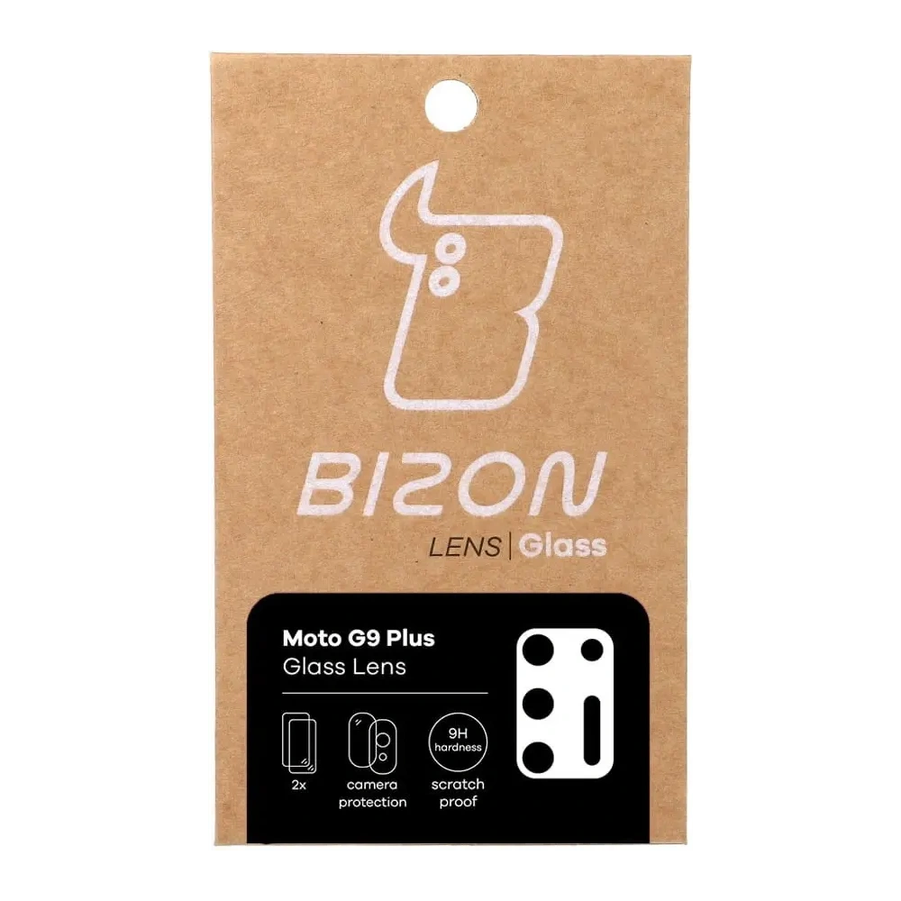 Szkło na aparat Bizon Glass Lens do Moto G9 Plus [2 PACK]