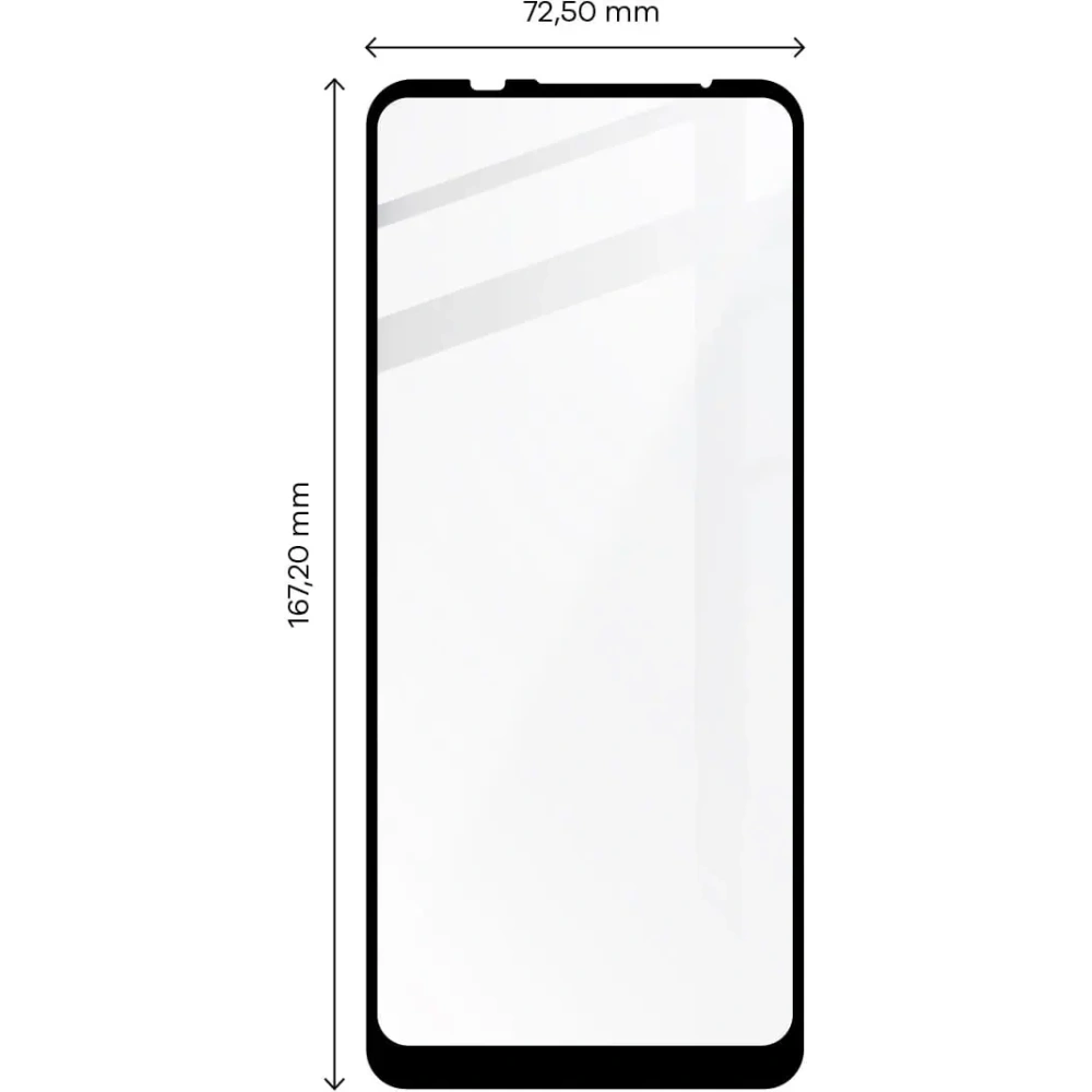 Szkło hartowane Bizon Glass Edge do Moto G9 Power czarne