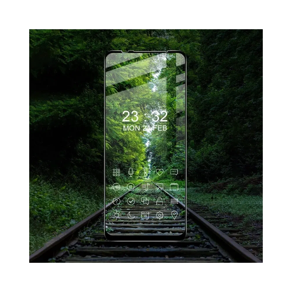 Szkło hartowane Bizon Glass Edge do Moto G9 Power czarne