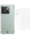 Bizon Case Clear Pack carcasă + 2x sticlă de protecție OnePlus 10T transparentă