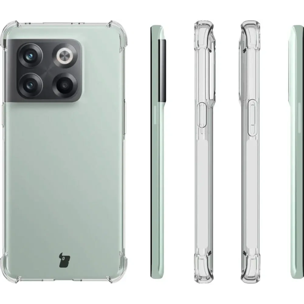 Etui + 2x szkło na ekran Bizon Case Clear Pack do OnePlus 10T przezroczyste